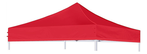 Lona Carpa Repuesto Toldo Plegable 2x2 Mts Techo Color Rojo