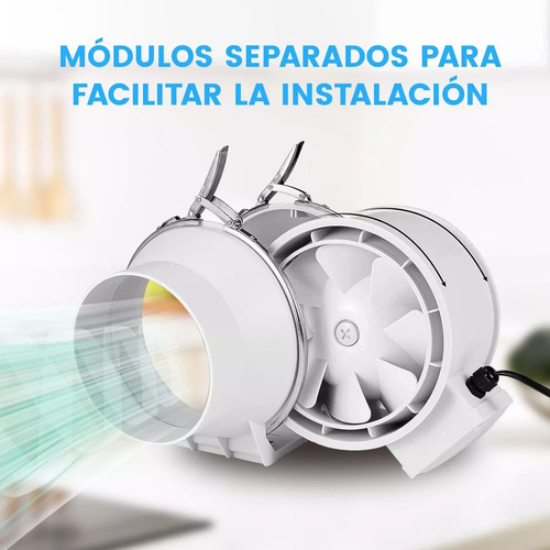Potente Extractor De Aire Silencioso De 6 Pulgadas