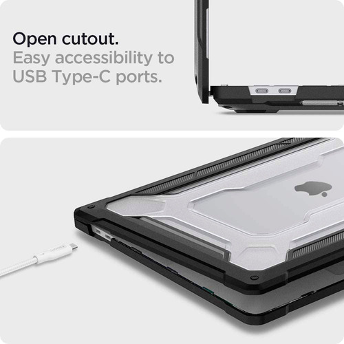 Case Spigen Rugged Armor Para Macbook Pro 16 A2141 2019 Usa