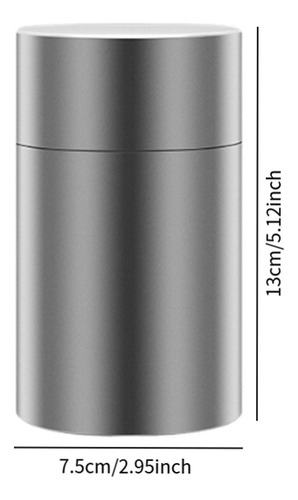Contenedor De Almacenamiento De Aluminio Metal Tin Plata