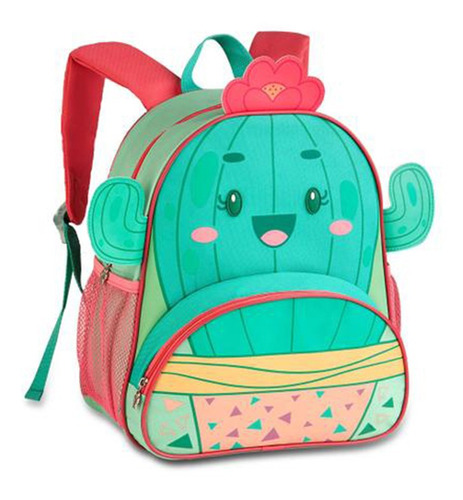 Mochila Infantil Escolar Pets - Cacto - Clio