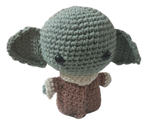 Baby Yoda De Hilo Tejido Al Crochet Artesanal Amigurumi