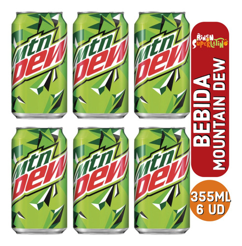 Bebida Gaseosa - Mountain Dew Lata