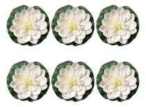 Comprar 6 Piezas De Flores Artificiales De Loto Flotantes Flores De