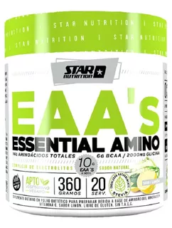 Essential Amino Eaa's Star Nutrition 360g 20 Servicios