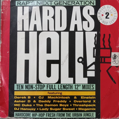 Lp Hard As Hell - Rap's Next Generation  ( Nacional 1988 )