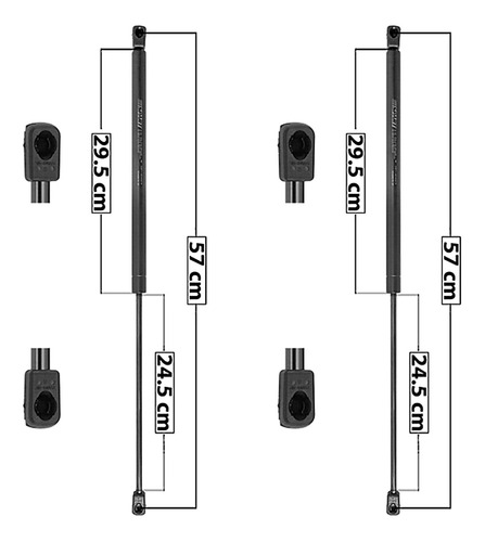 2-amortiguadores 5a Puerta Spart Volkswagen Pointer (98-05)