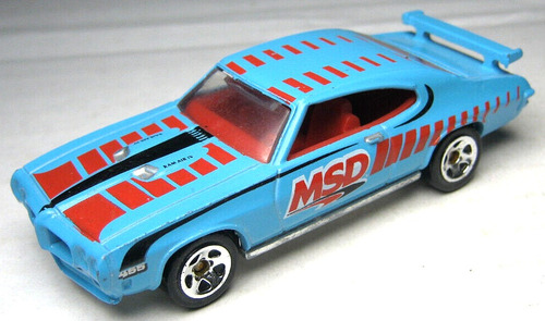 Hot Wheels '70 Pontiac Gto Judge Msd Blue 2010