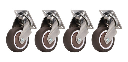 Ruedas Para Placas De 2 Pulgadas, 4 Unidades, Amortiguador D