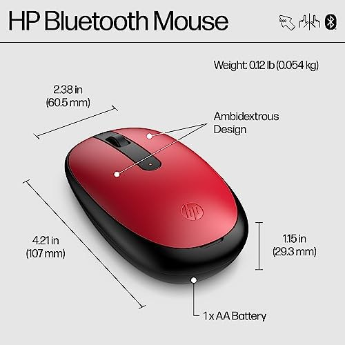 Mouse Hp 240 Bluetooth®, Bluetooth 5.1 Sem Fio, Par Swift, R
