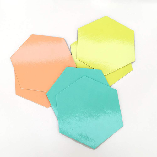 Pizarra Pensamiento Forma Hexagonal 3 Color Magnetico Seco