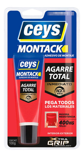 Adhesivo De Montaje Montack Ceys Agarre Total Inmediat 100ml