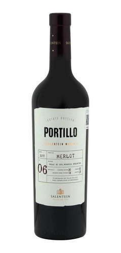 Pack De 4 Vino Tinto Portillo Merlot 750 Ml