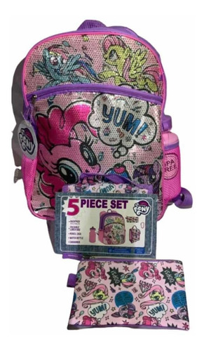 My Little Pony Set De Mochila Escolar X 5 Piezas Cyber