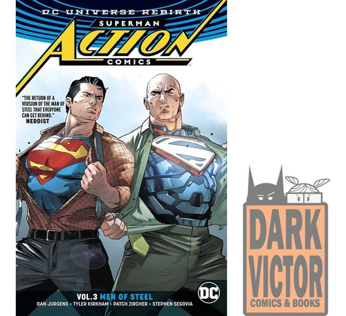 Superman Action Comics Men Of Steel Rebirth Ingles Stock