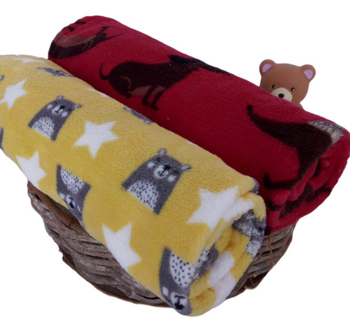 Kit 2 Mantas Pet Cachorro E Gato Soft Cobertor Mantinha
