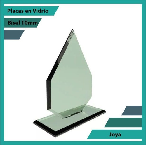 Placas Conmemorativas En Vidrio Joya Plano