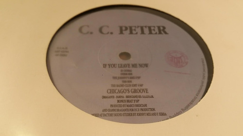 Cc Peter If You Leave Me Now Vinilo Maxi Italy Excelente 92