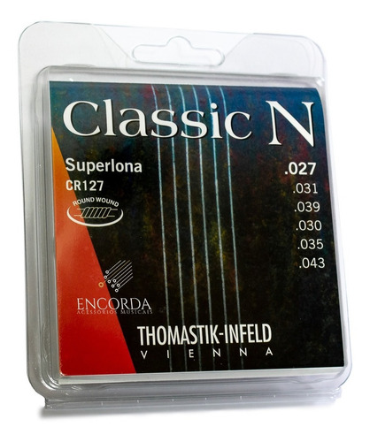 Cordas Para Violão Nylon Thomastik Classic N Superlona Cr127