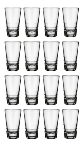 Imagen 1 de 6 de Vaso Shot Tequila Licor Chupito 100ml Nadir Vidrio X12 Uni.