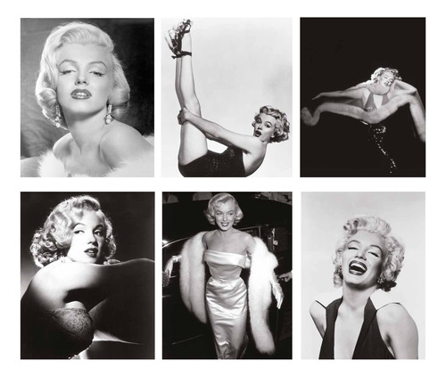 Marilyn Monroe - Juego De 6 Psteres Decorativos De Pared, Im