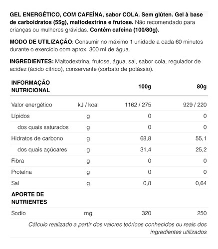 226ers High Frutose Gel 80gr (caixa Com 24 Sachês)