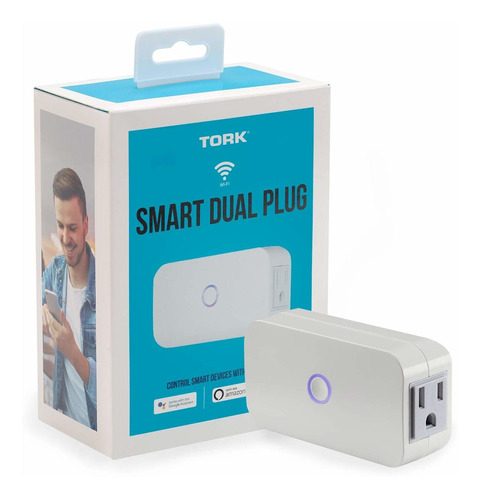 Nsi Industries Tork Wfip2 Smart Dual Plug  Wifi Estánd...