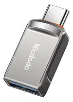 Comprar Adaptador Otg Hembra Usb A3.0 A Macho Usb-c , Metal Ot-8730 Color Plateado