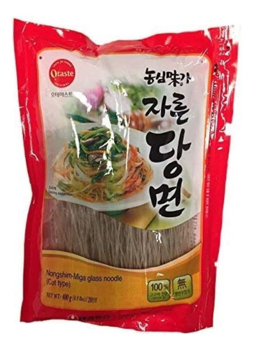 Macarrão Harusame Batata Doce Japchae Nongshim Curto 400g