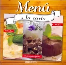 Comprar Menu A La Carta, De Cookina. Editorial Dos Tintas Editores, Tapa Encuadernación En Tapa Blanda O Rústica En Español