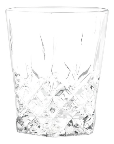 Cristar 6 Vasos Vidrio Diamante Economicos Elegantes 296 Ml