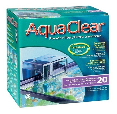 Filtro Externo Hagen Aquaclear 20 (76 Litros) Aquários Peixe