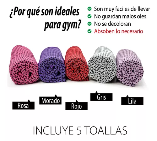 Toalla Gym Gimnasio Deportiva - 6 Pack - Secado Ultra Rápido Levamdar  LL-0699