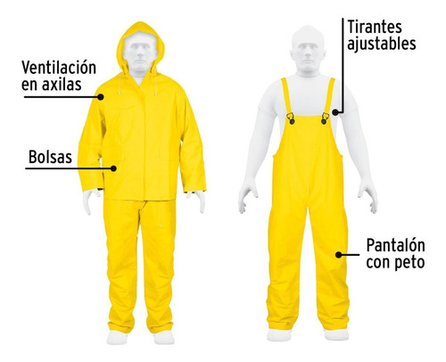 Conjunto Impermeable Doble Capa, Talla Xg, Truper