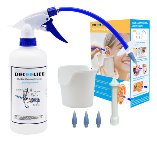 Bocoolife Ear Wash Wax Removal Tool, Ear Cleaning Kit Ear Fl