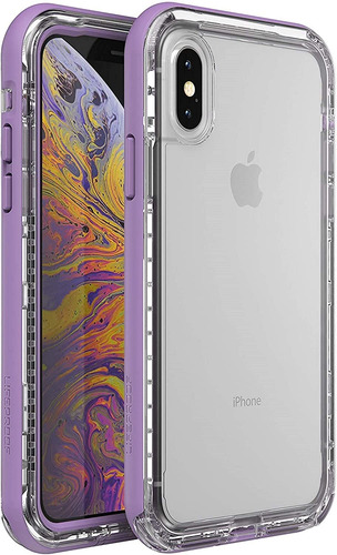 Funda Para iPhone XS/x, Transparente/violeta/resistente