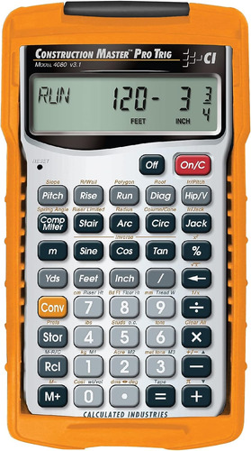 Calculadora Industrial Master Pro 4080 Gris/naranja