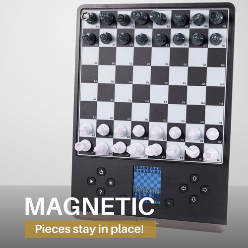 Juego De Ajedrez Electrónico Piezas Magnéticas Genius Pro