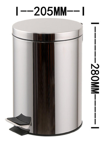 Bote De Basura De Acero Inoxidable 5 L
