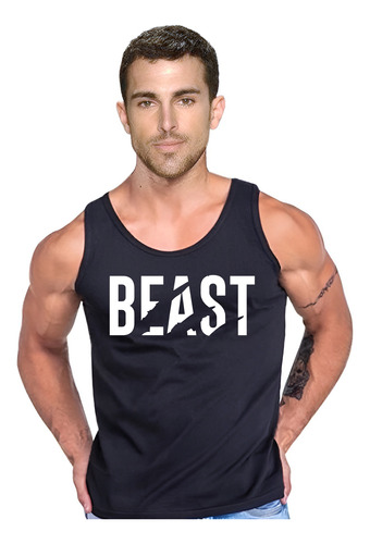 Polera  Beast Musculosa Tank Gym Bestia