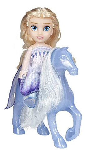 Disney Frozen Elsa Doll Petite Snow Queen & Water Nokk Horse