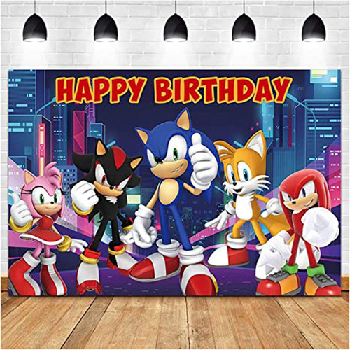-dibujos Animados De Sonic Happy Birthday Background Kid Boy