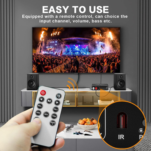 Tendak Usb Audio Converter,192khz Dac Digital To Analog C...