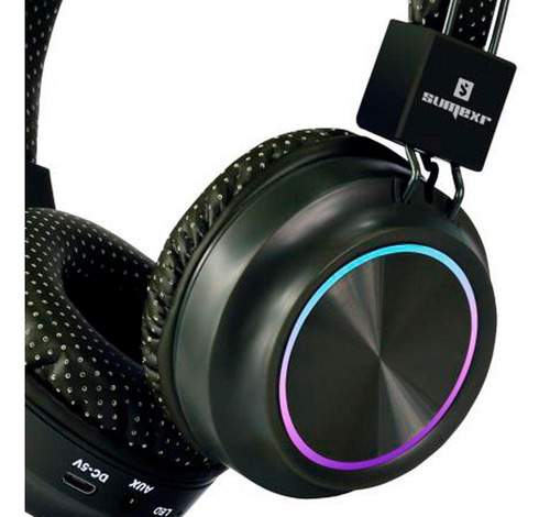 Headset Bluetooth Wireless Mp3 Entrada Cartão De Memória Rgb