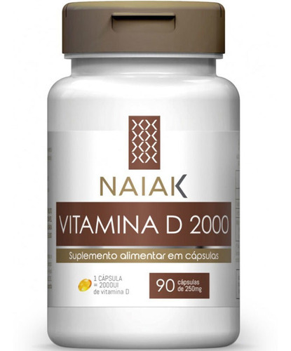 Vitamina D3 2000 Ui 90 Cápsulas Naiak Sabor Without flavor