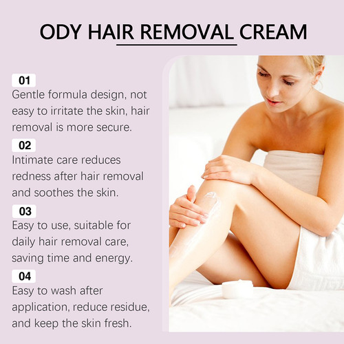 Creme De Depilação Facial Seguro Para Peles Sensíveis Com Pa