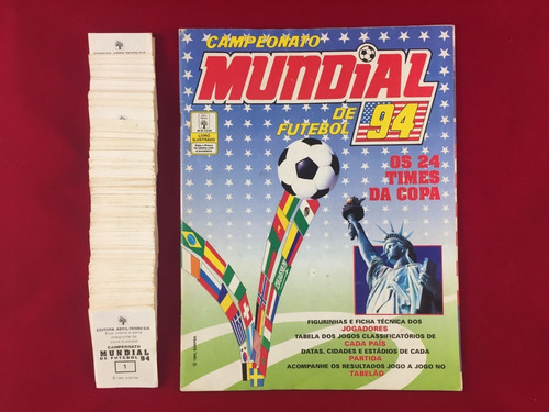 Panini Usa 94 Album Vacío + Set De Estampas. Edicion Brasil