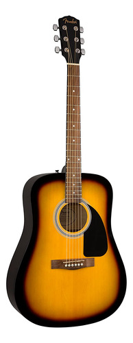 Fender 6 String Acoustic Guitar Pack, Right, Sunburst (09712