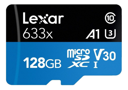 Memoria Micro Sd Lexar 633x 128gb Clase 10 95mb/s