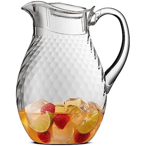 Mosjos Acrílico Pitcher (72 Oz,) Plástico Claro, 4pk3b